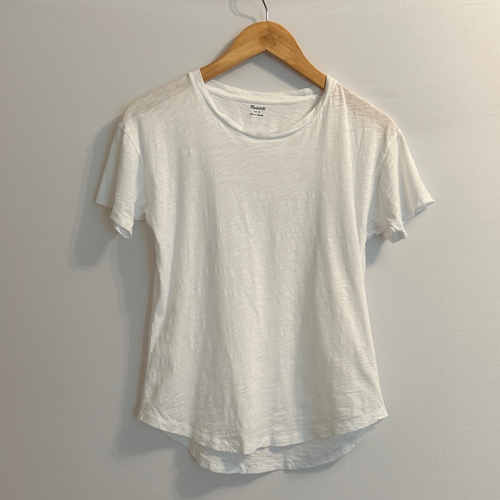 Madewell White Short Sleeve Tee